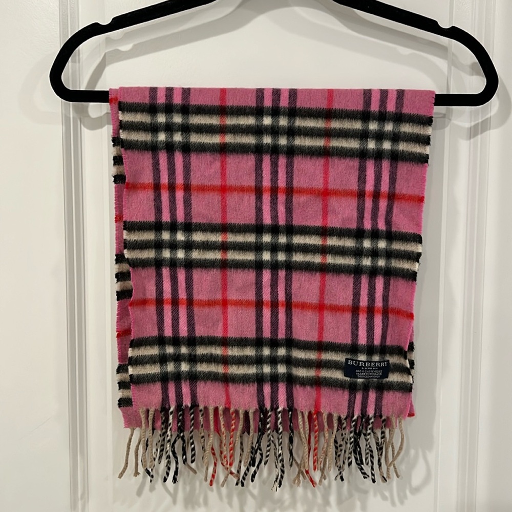 Authentic Pink Burberry Scarf